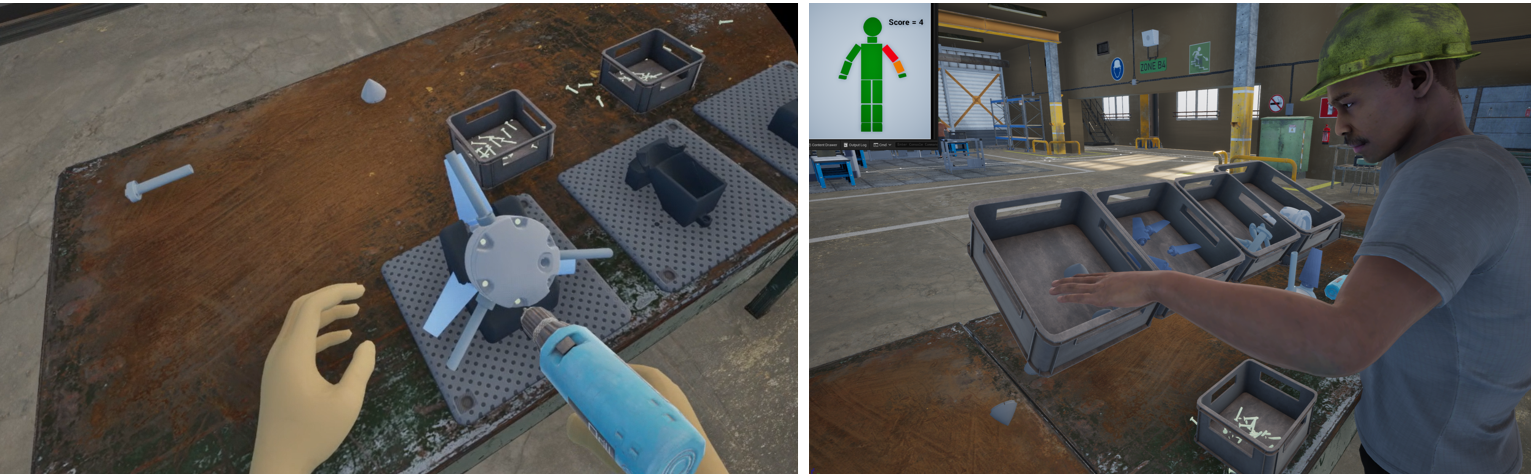 Virtual reality for the ergonomic design of workstations in a circular economy approach